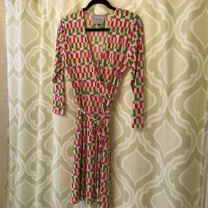 Leota faux wrap dress